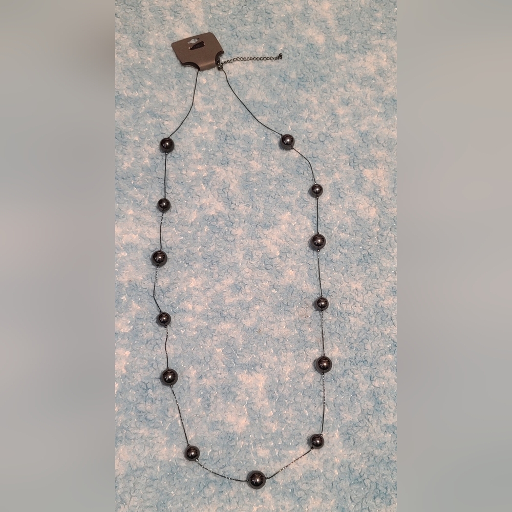 NEW, Express Black Beaded Necklace